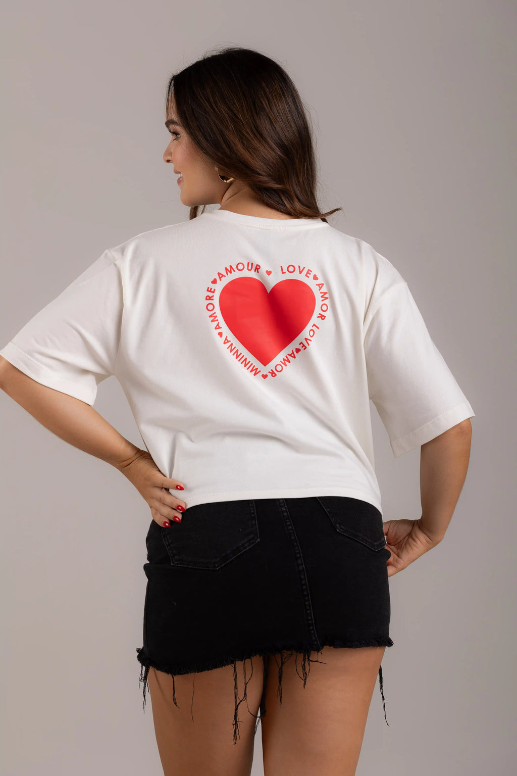 OVERSIZED CORTA LOVE - AMOR
