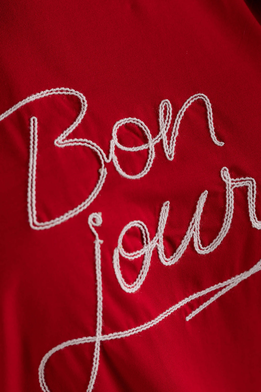 OVERSIZED BON JOUR BORDADA
