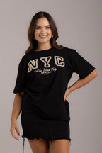 OVERSIZED  NYC APLIQUE PELUDO