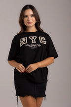 OVERSIZED  NYC APLIQUE PELUDO