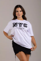 OVERSIZED  NYC APLIQUE PELUDO