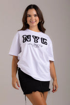 OVERSIZED  NYC APLIQUE PELUDO