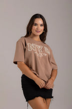 OVERSIZED  NYC APLIQUE PELUDO