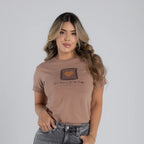 CAMISETA CORAZÓN EN CUADRO
