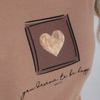 CAMISETA CORAZÓN EN CUADRO