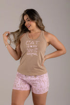 PIJAMA CAT IS MY SPIRIT ANIMAL