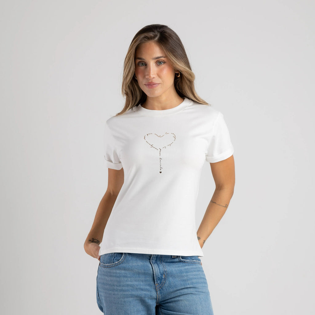 CAMISETA CORAZÓN FOIL