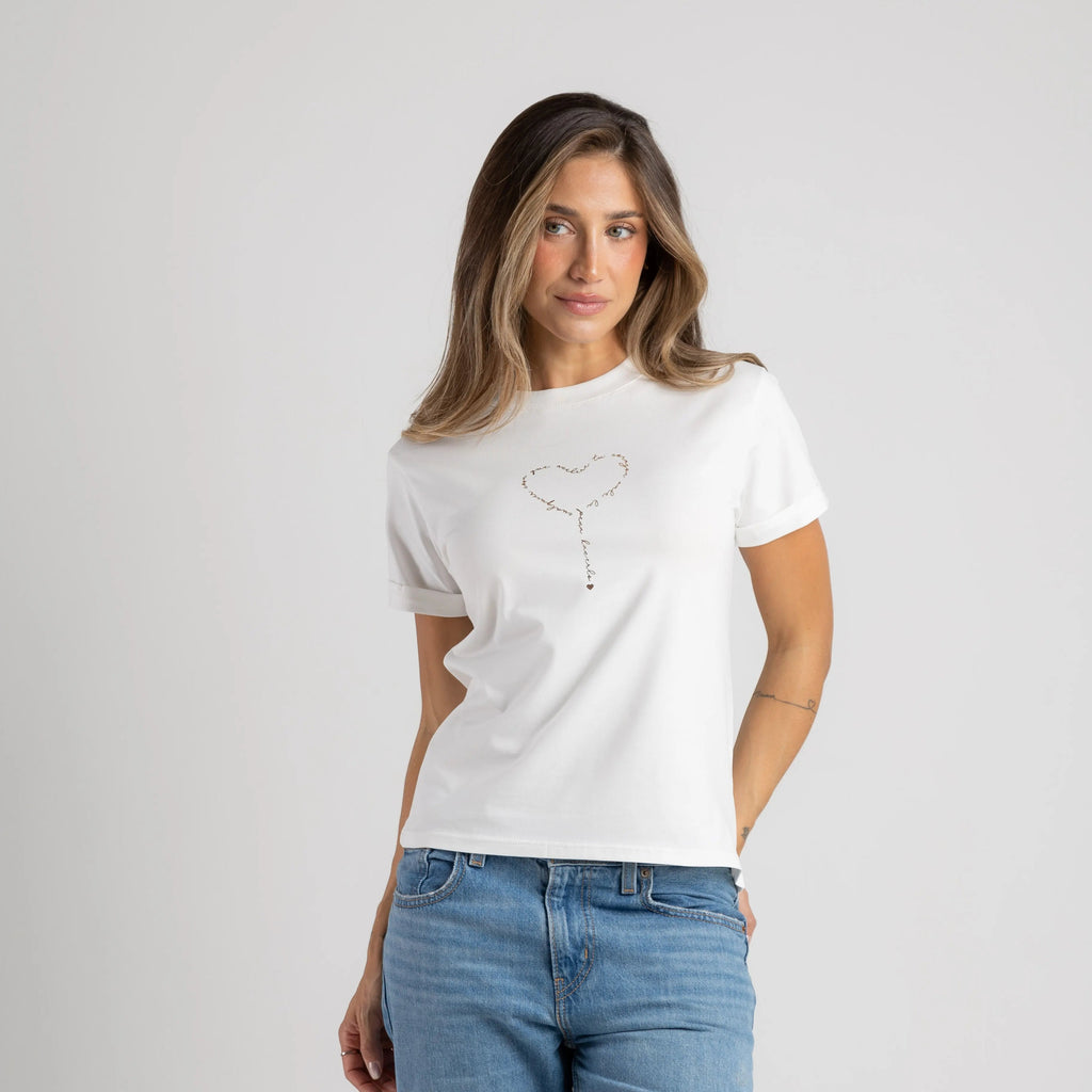 CAMISETA CORAZÓN FOIL