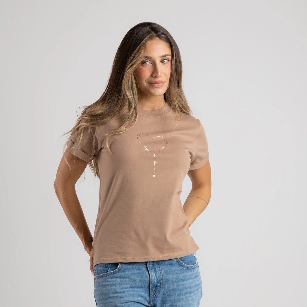 CAMISETA CORAZÓN FOIL