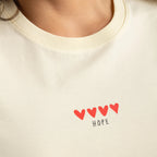 CAMISETA HOPE CORAZONES