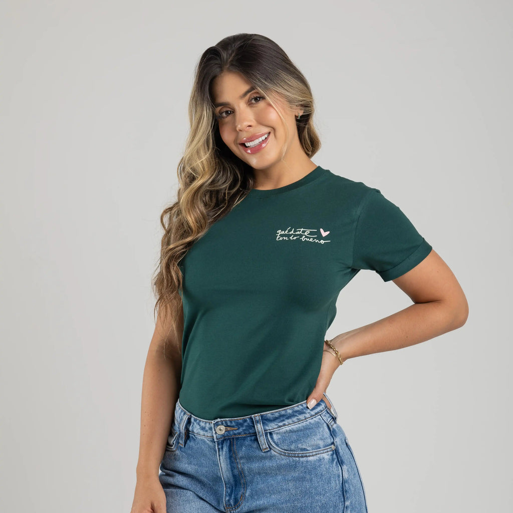 CAMISETA QUÉDATE CON LO BUENO