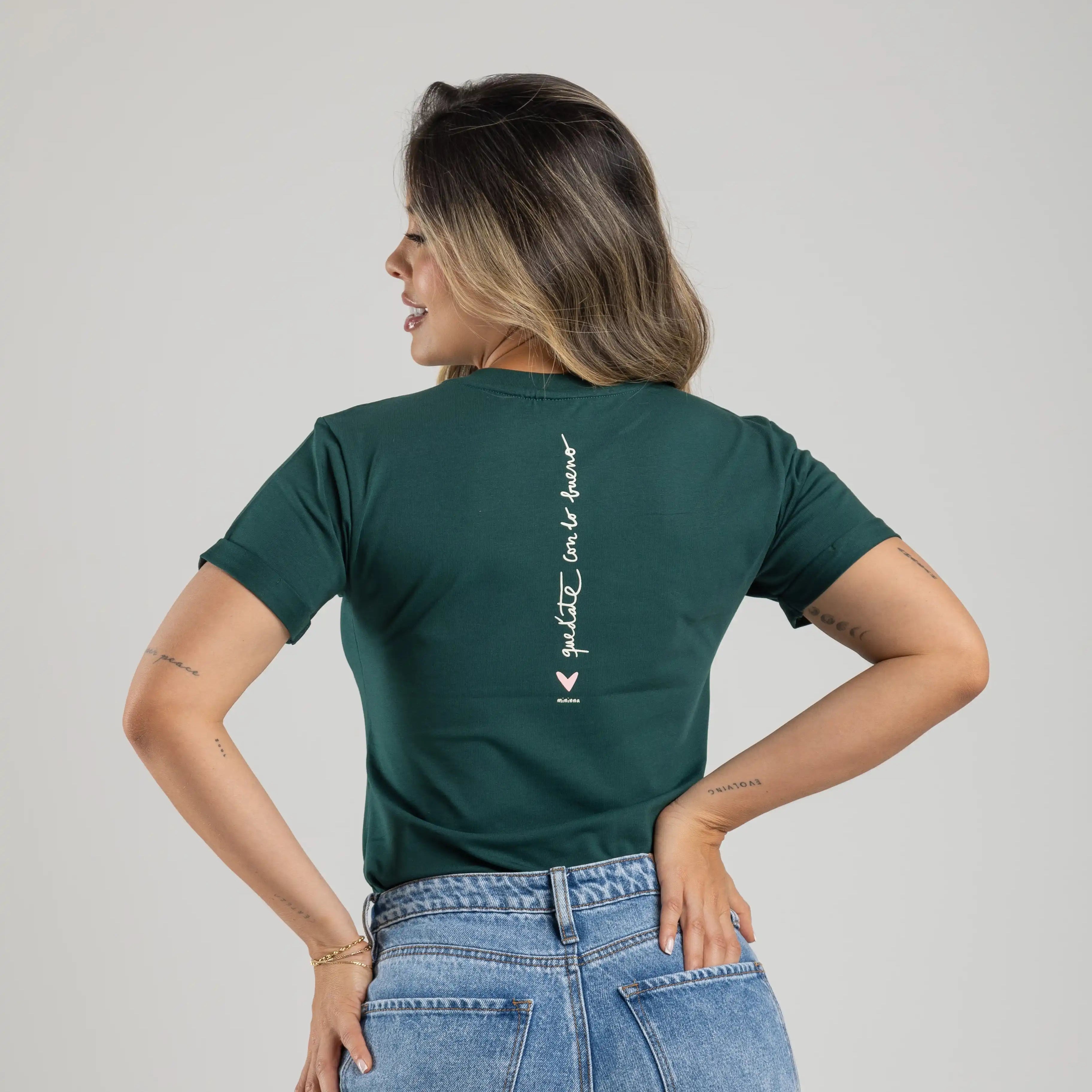 CAMISETA QUÉDATE CON LO BUENO