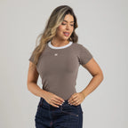 CAMISETA EN RIB NN COMBINADA