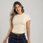 CAMISETA EN RIB NN COMBINADA