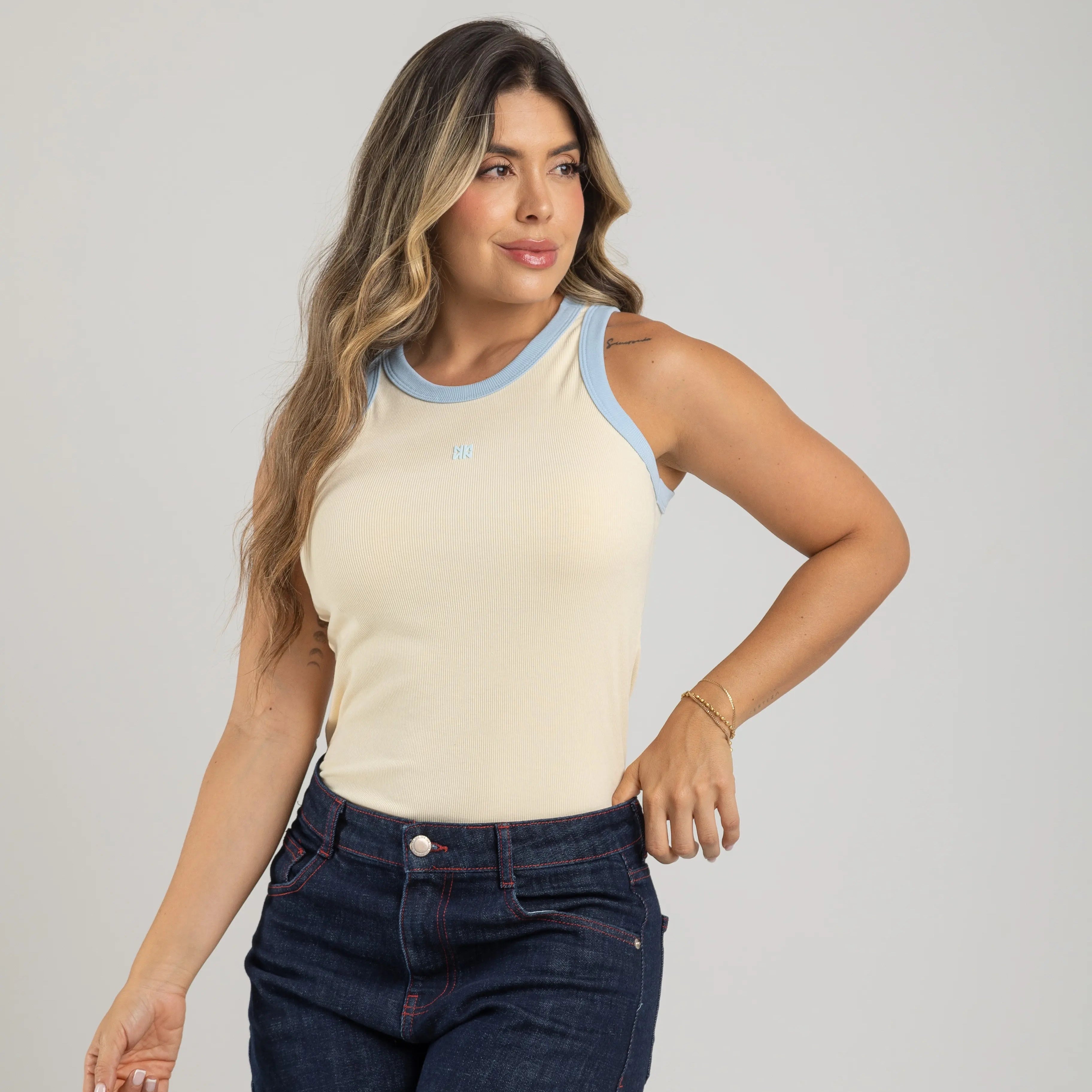 CAMISILLA EN RIB NN COMBINADA