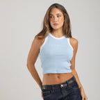 CAMISILLA CORTA EN RIB COMBINADA