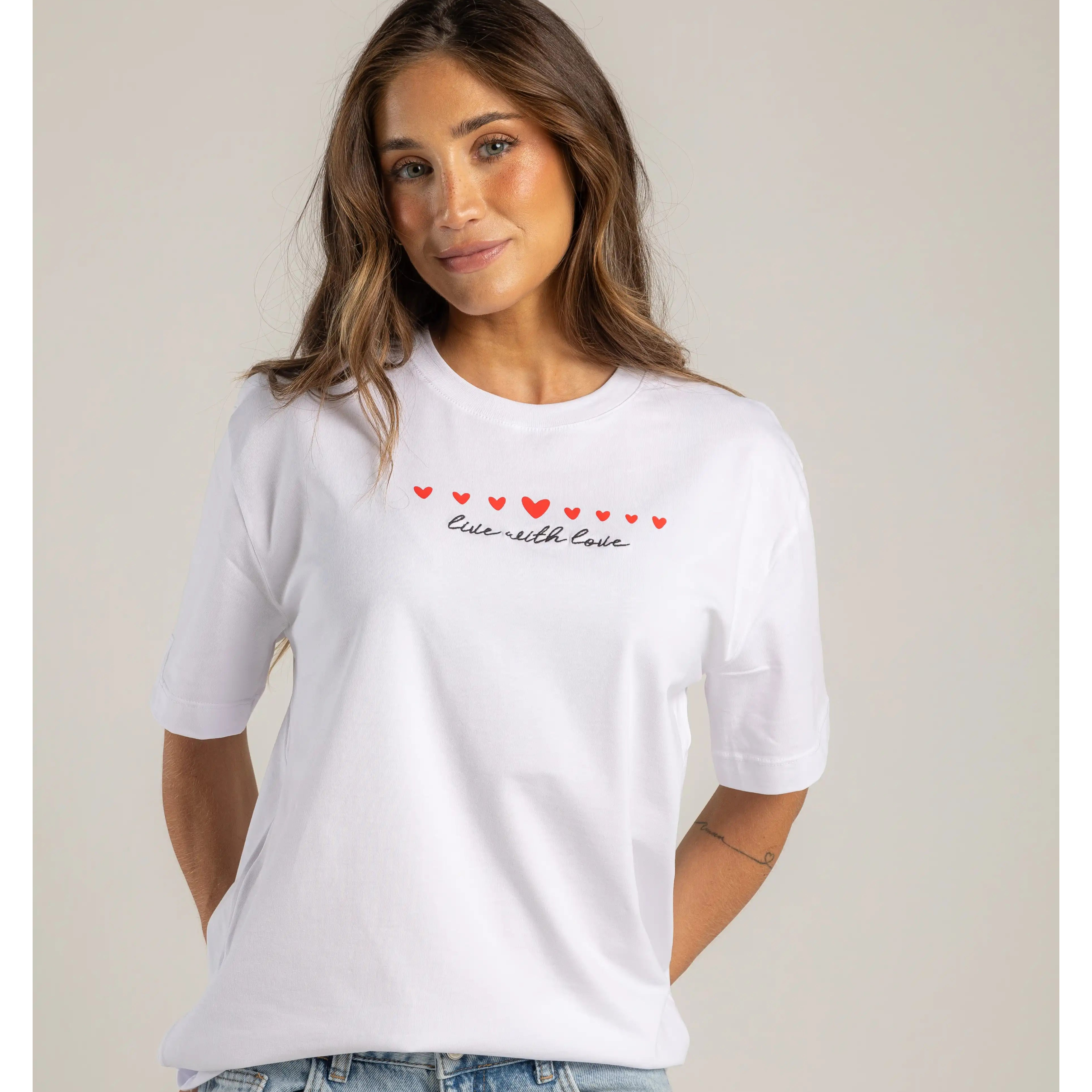 OVERSIZED BORDADA LIVE WITH LOVE
