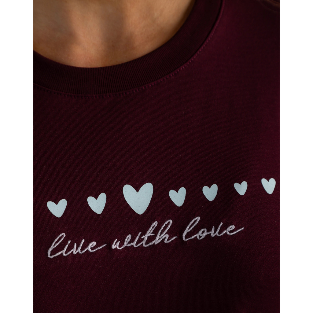 OVERSIZED BORDADA LIVE WITH LOVE
