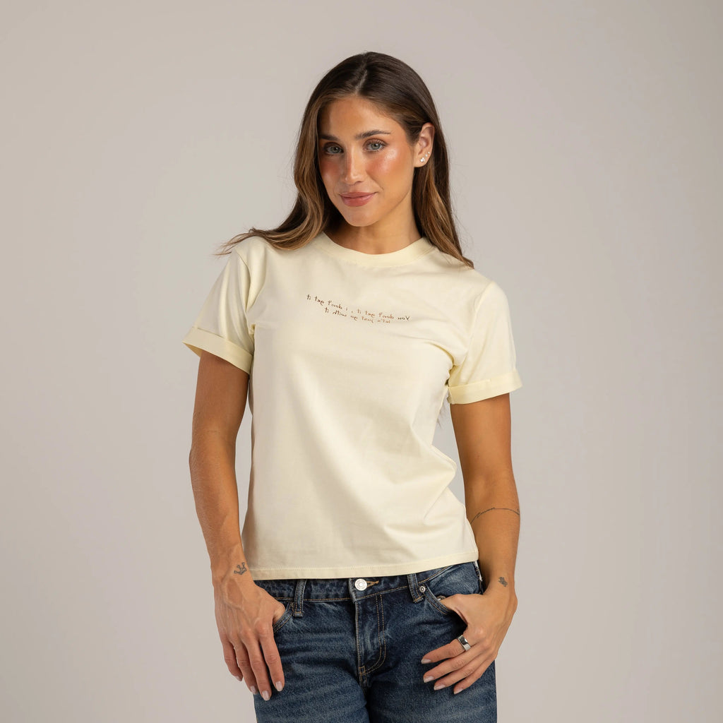 CAMISETA CORAZÓN COLGADO