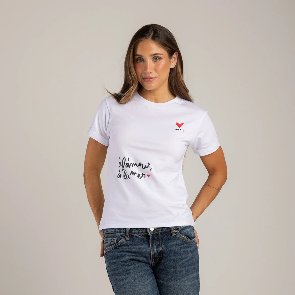 CAMISETA L´AMOUR Á LA MER