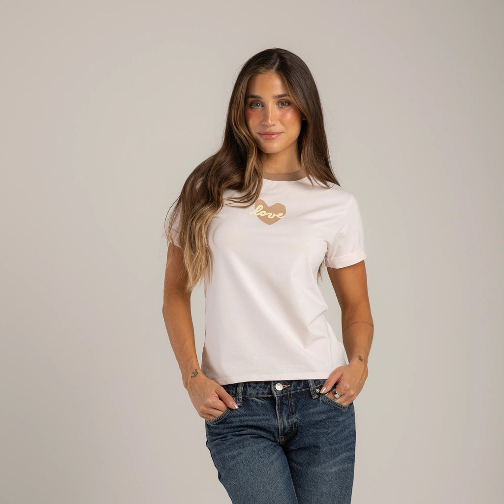 CAMISETA LOVE PASTELES