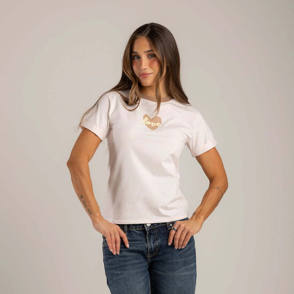 CAMISETA LOVE PASTELES