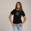 CAMISETA CORAZÓN RAYAS