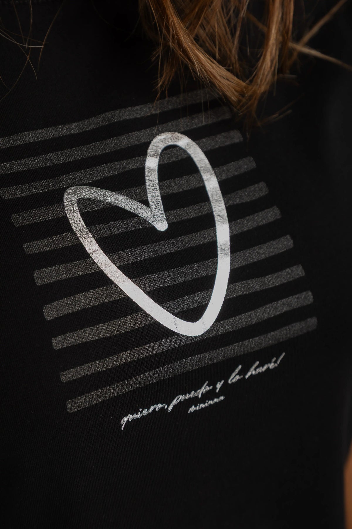 CAMISETA CORAZÓN RAYAS