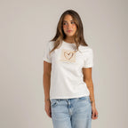 CAMISETA CORAZÓN RAYAS