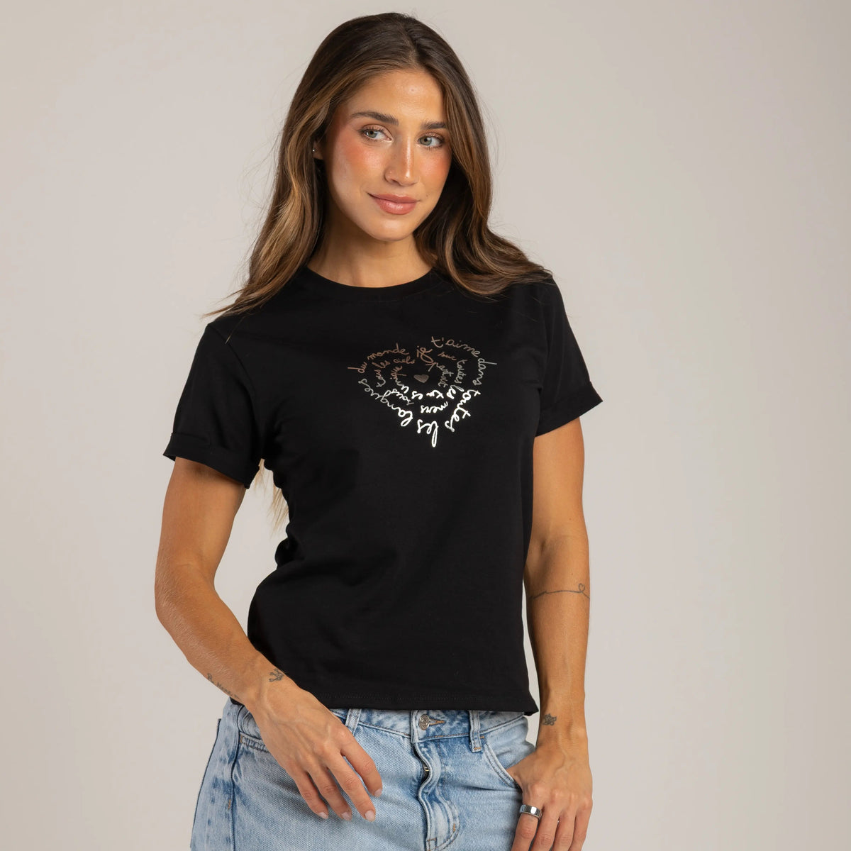 CAMISETA CORAZÓN REMOLINO