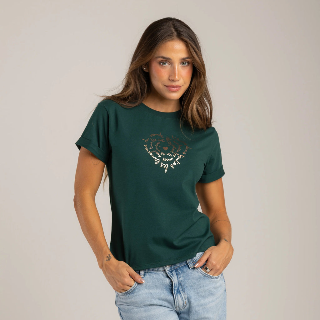 CAMISETA CORAZÓN REMOLINO