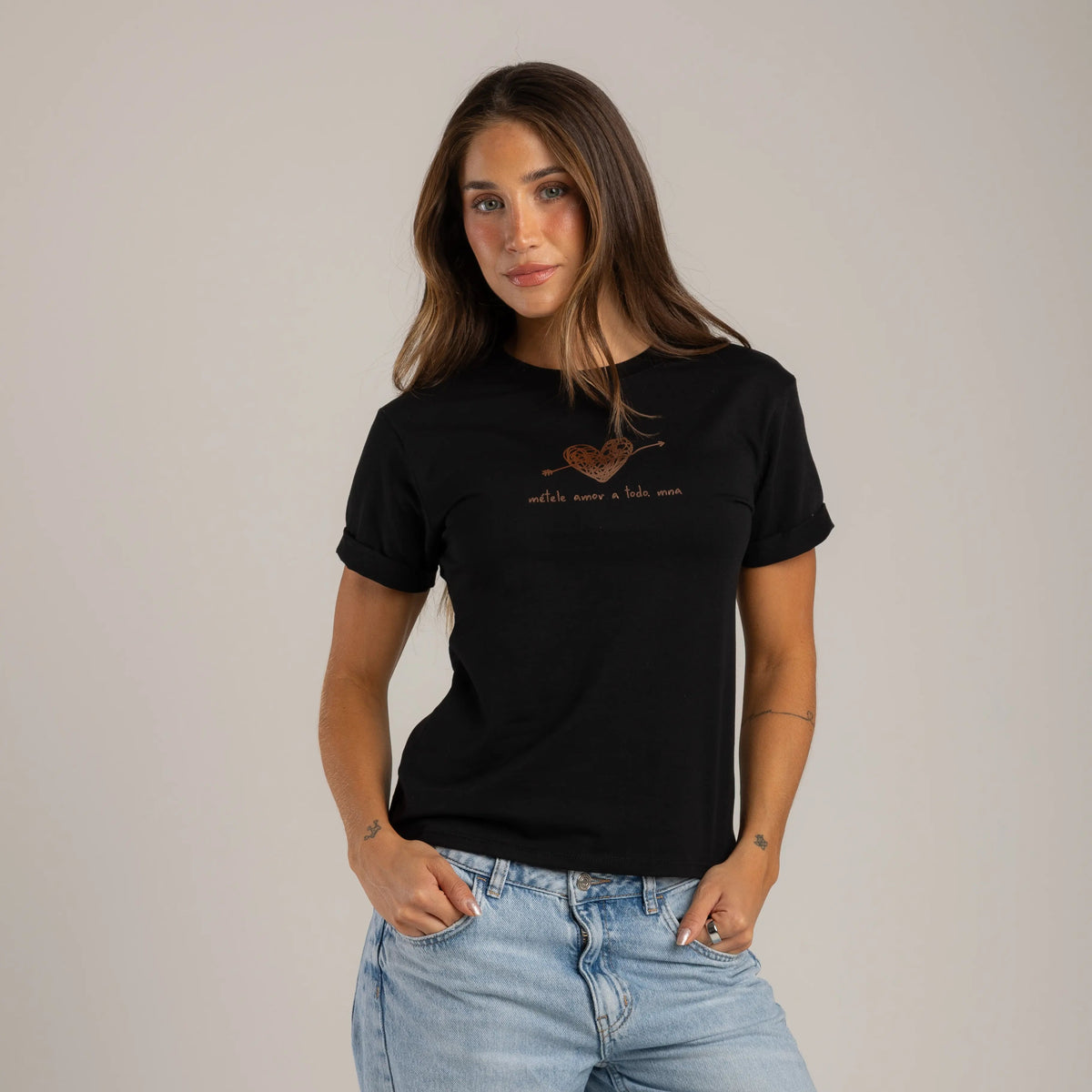 CAMISETA MÉTELE AMOR A TODO