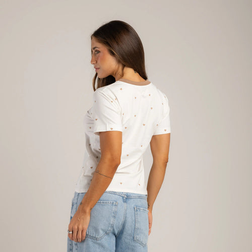 CAMISETA FONDEO CORAZONES