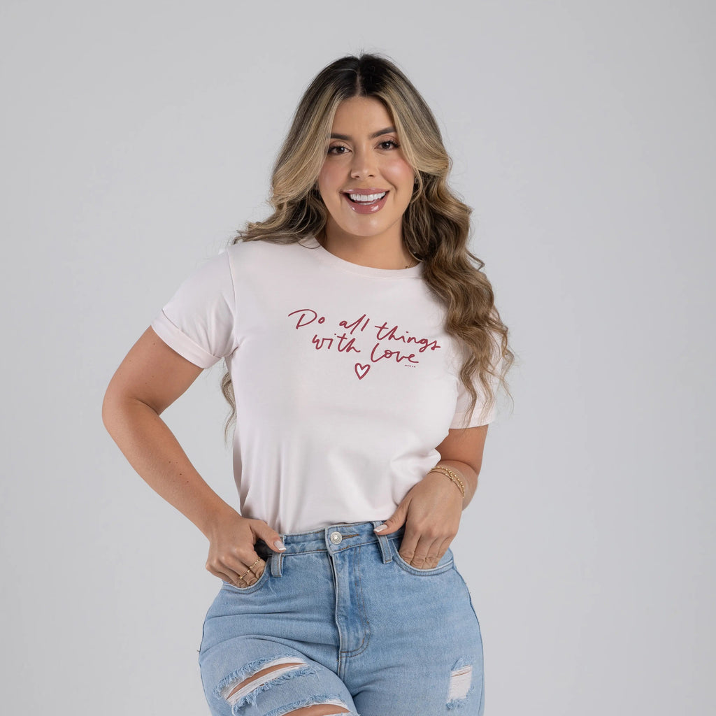 CAMISETA THINGS WITH LOVE
